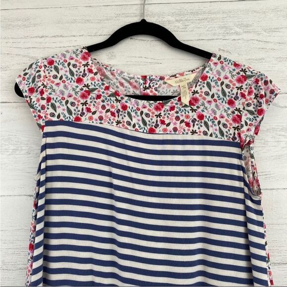 Matilda Jane Wish You Were Here Floral Striped Top Small - Picture 5 of 12